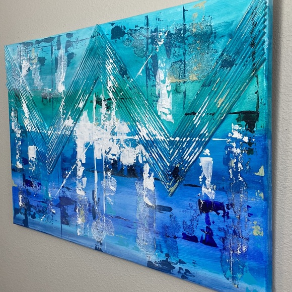 Handmade abstract acrylic painting - Picture 4 of 11